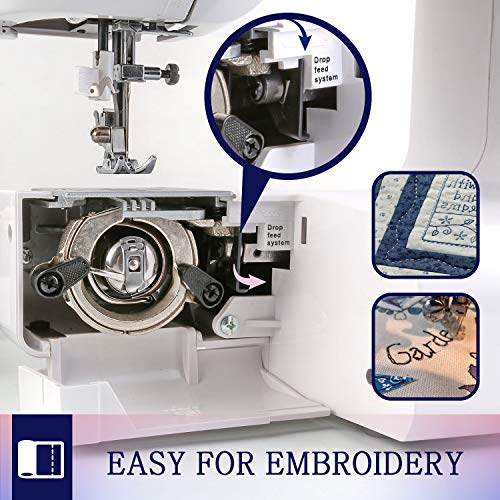 Sewing Machine Computerized Embroidery Sewing Machine with 60 Unique Built-in Stitch
