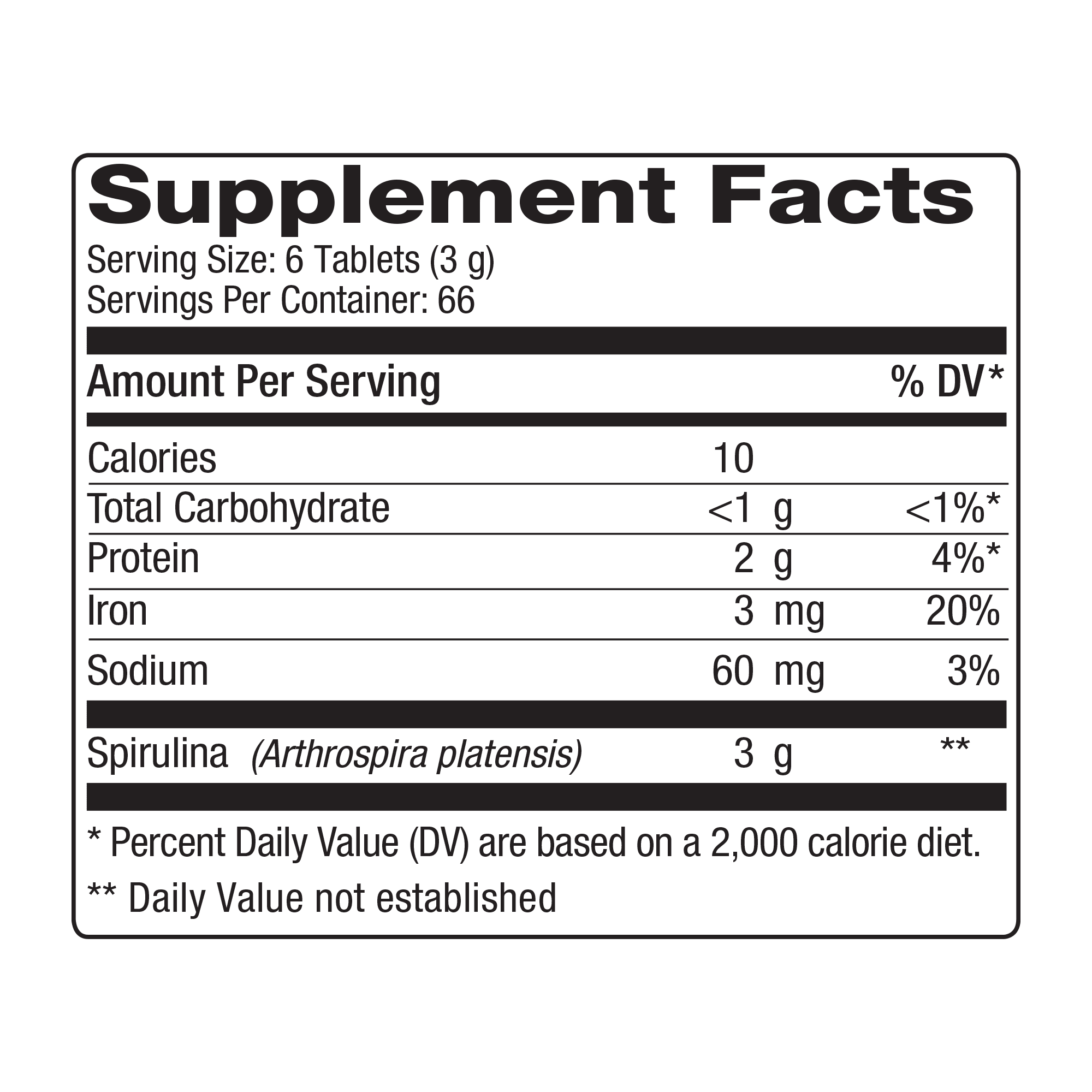 Nutrex Hawaii Pure Hawaiian Spirulina, 500 mg Tablets, 400 Ct