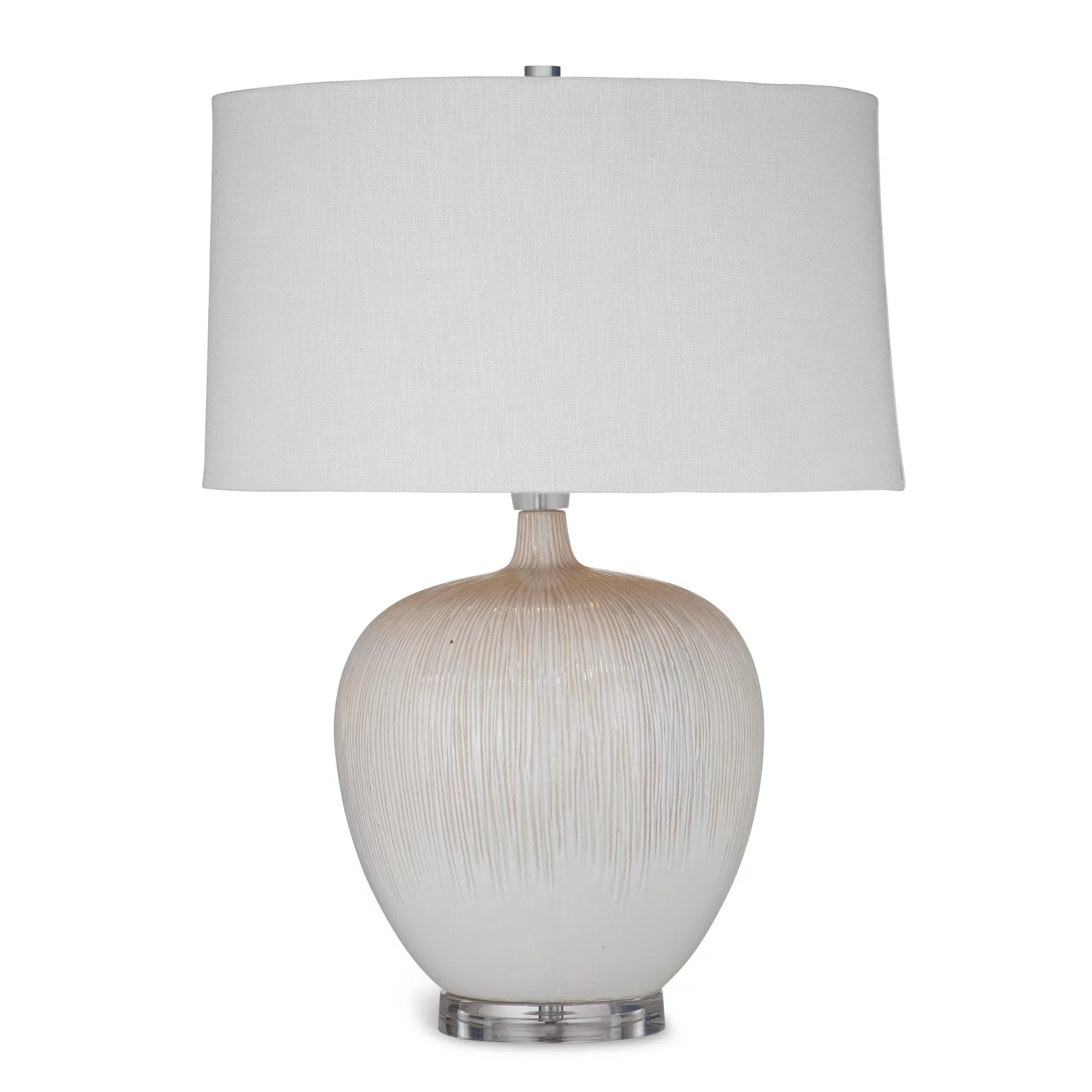 Arcadia Ceramic Table Lamp in Beige