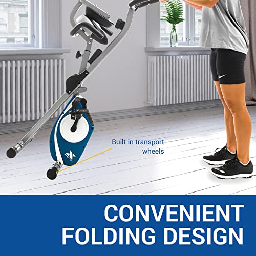 XTERRA Fitness Folding Exercise Bike, 225 LB Weight Capacity