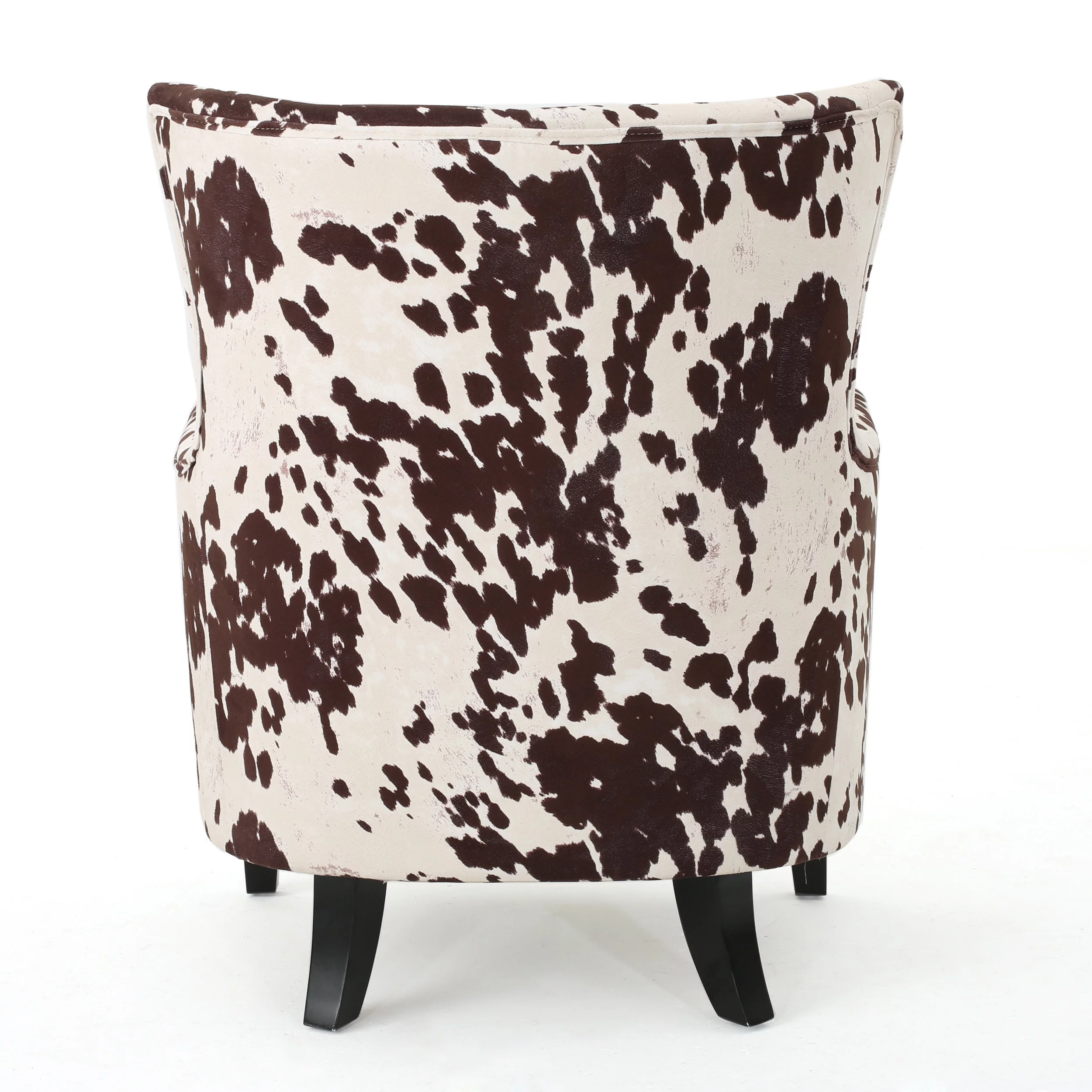 Noble House Siena Classic Milk Cow Velvet Club Chair, Beige