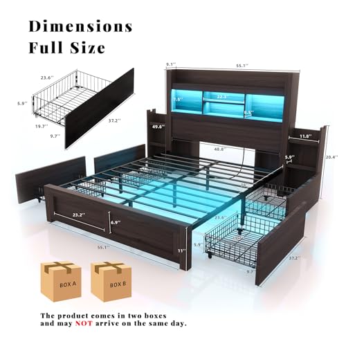 Queen Bed Frame with 49.6