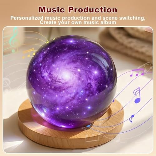2025 New Memory Orb, 3D Ultrasound Crystal Ball Video Player, Memory Sphere Christmas Ornament Ball, Uploadable Videos & Photos, Gift for Anniversary, Birthday, Christmas(White,Ordinary)