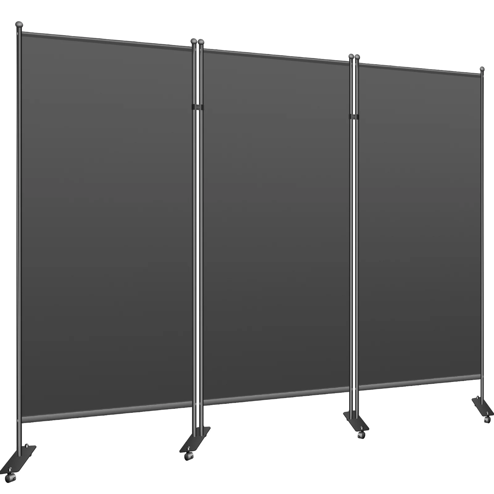 VEVOR 3-Panel Room Divider 6 FT Tall Wall Office Partition 90