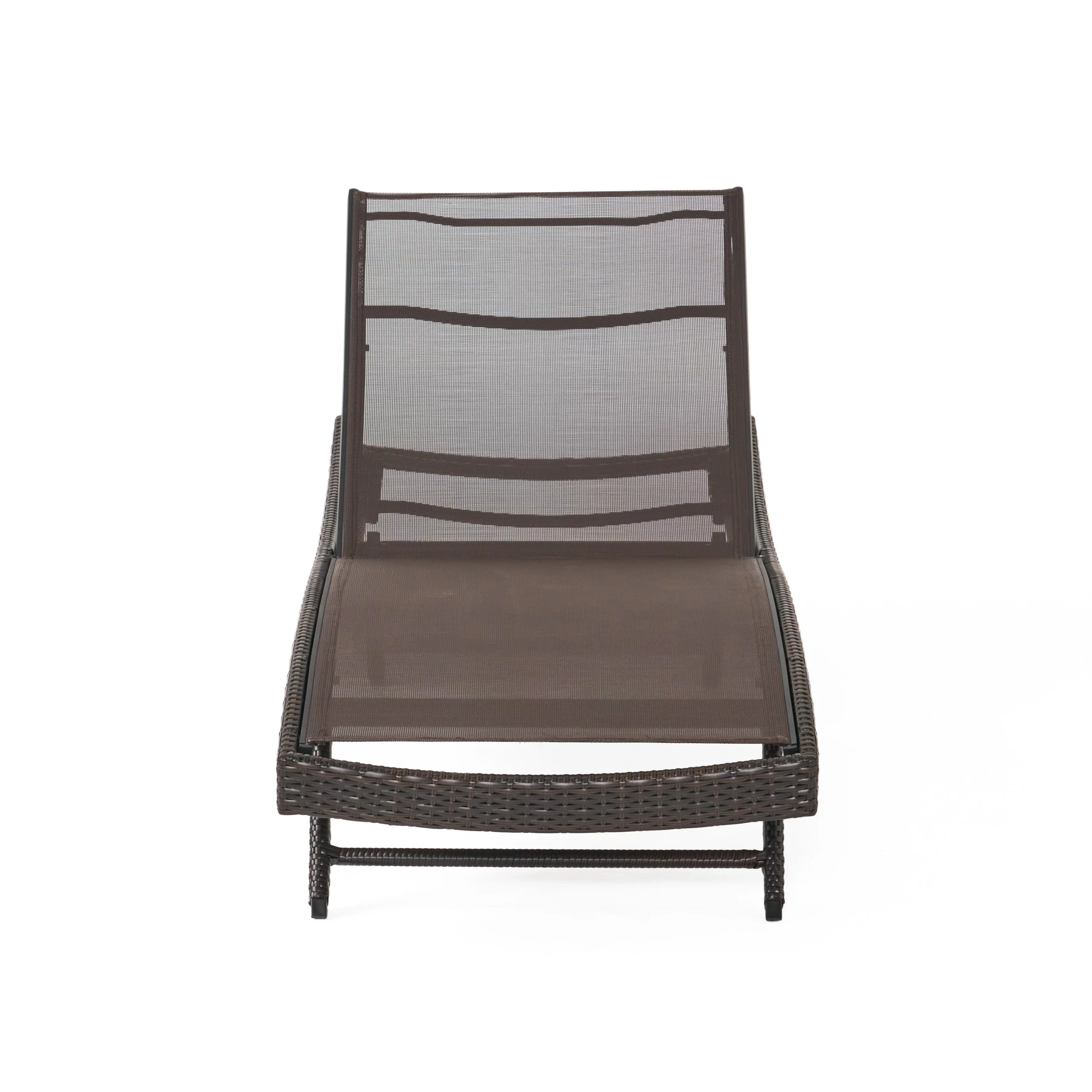 Brown Textilene Chaise Lounge (set of 2)