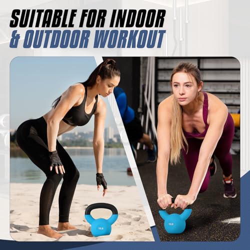 MADOG Neoprene Coated Kettlebells, Strength Training Hand Weights