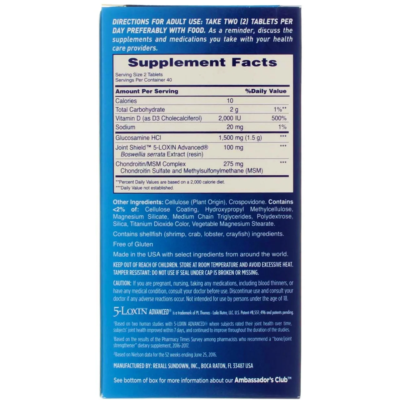 3 Pack - Advanced Triple Strength with Vitamin D3, Caplets 80 ea