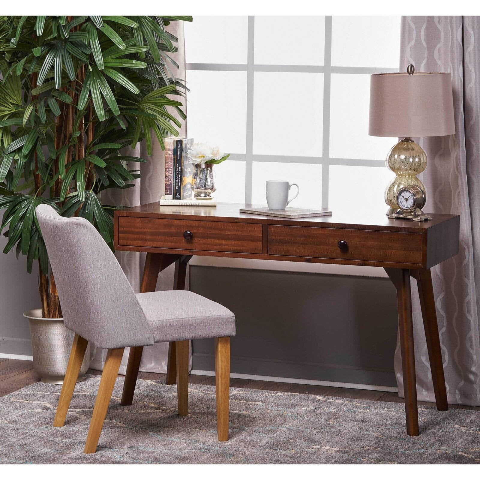 Javier Walnut Finished Acacia Wood Desk