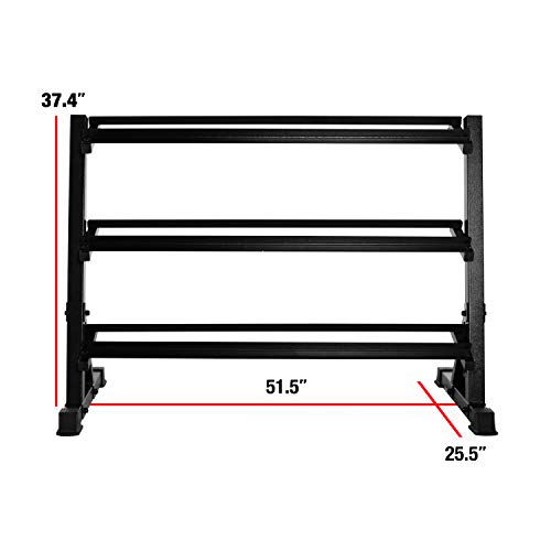 CAP Barbell Dumbbell Rack | 5-50lb or 5-75lb Dumbbell Storage | Multiple Options