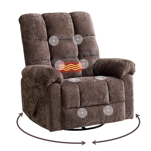 Oversized Power Lift Recliner Chair with Massage and Heat for Elderly, 26