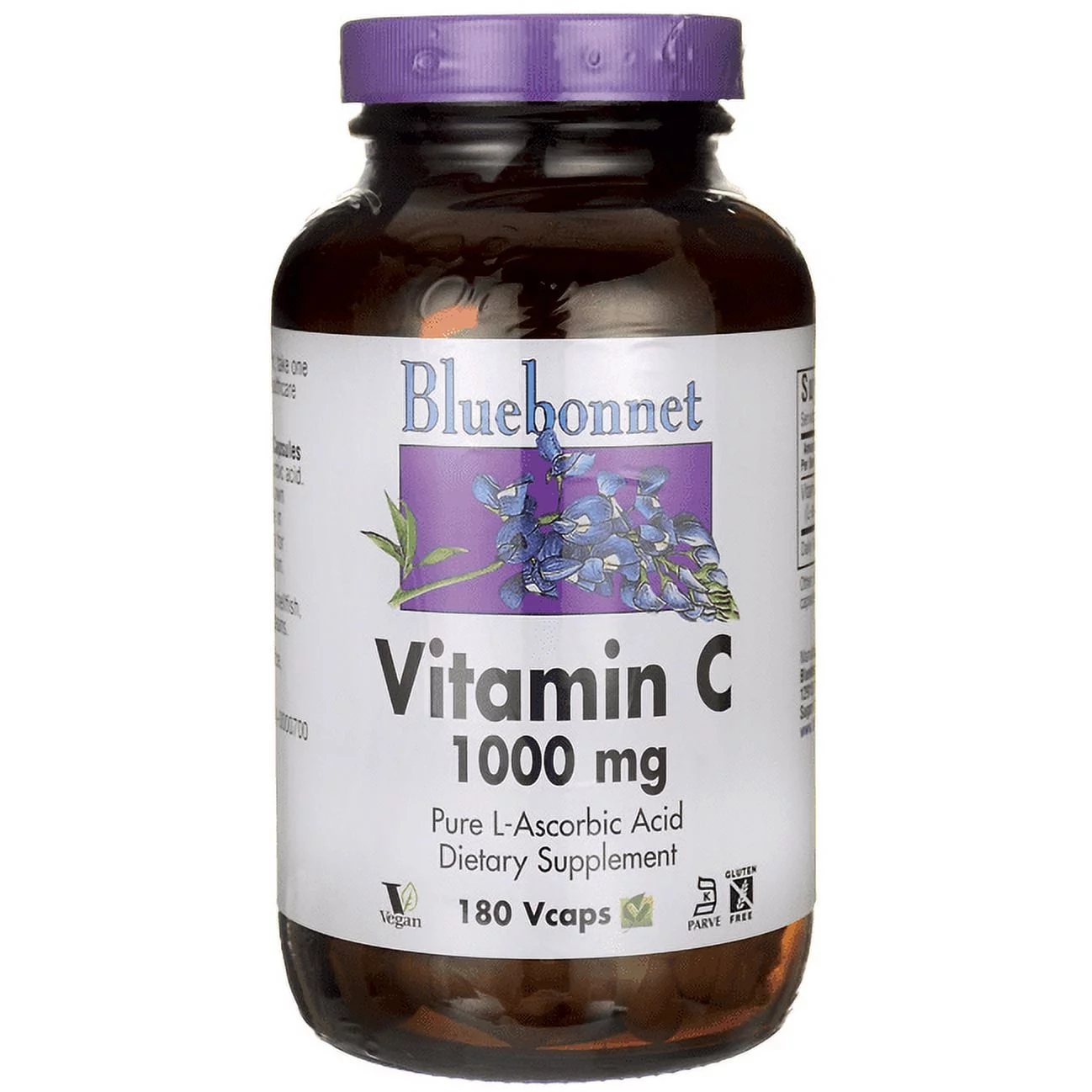 Bluebonnet Nutrition Vitamin C 1000 mg Capsules, 180 Ct