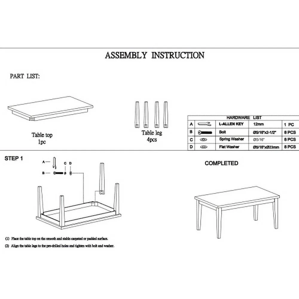 Espresso Dining Table with Faux Marble Top - 107.0 - Elevate your dining experience with elegance