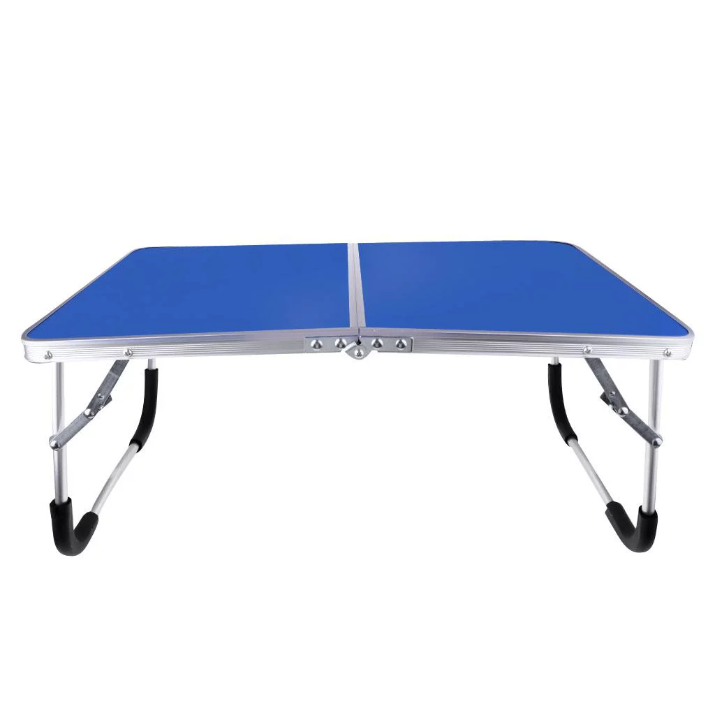 Folding Utility Table 62x42x27.5cm Foldable Desk for Outdoor Table Party Dining Blue
