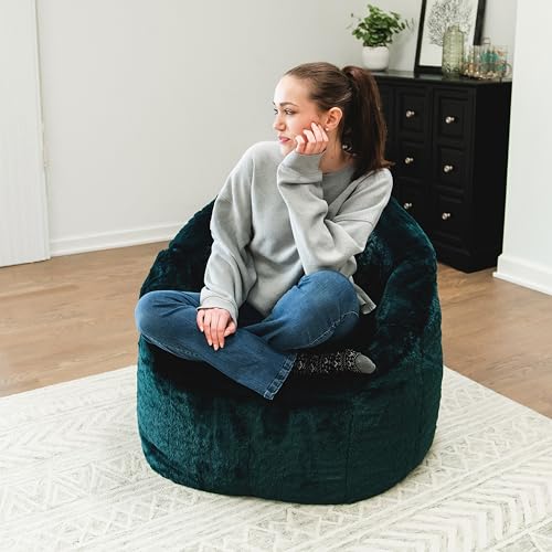 Big Joe Milano Lenox Denim Cobalt Beanbag Chair