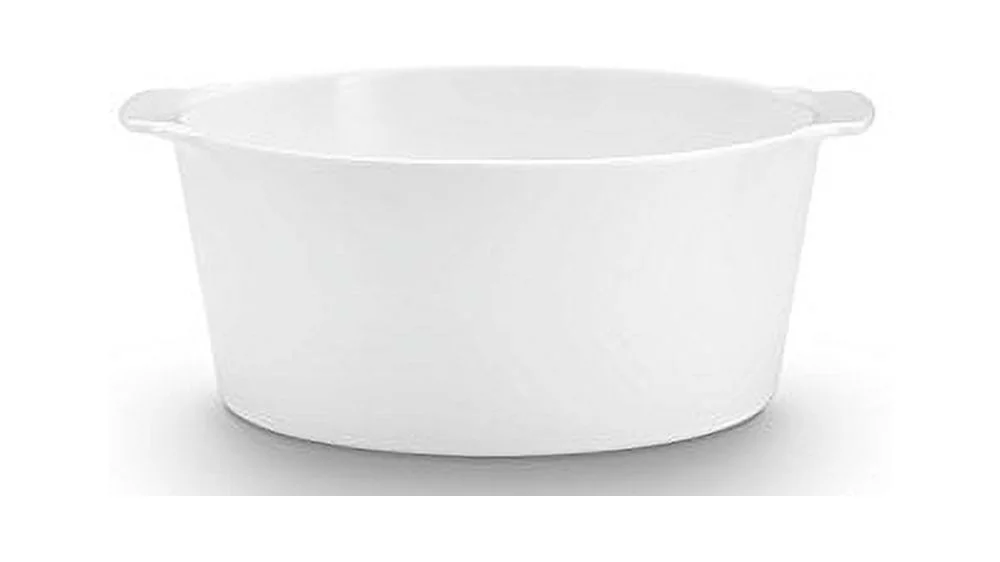 Pillivuyt Ulysses Flame Proof Deep Casserole (6 Inches -30 oz,) White Porcelain