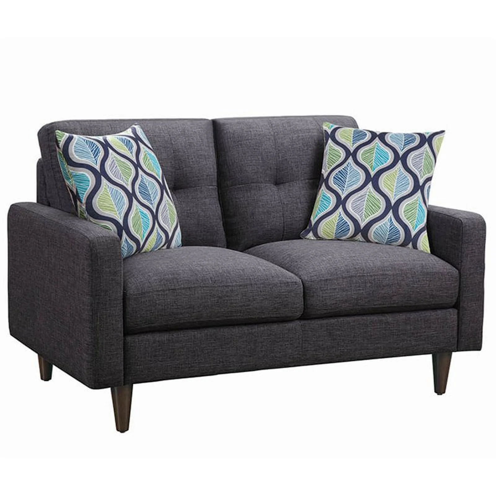 Watsonville 3-piece Cushion Back Living Room Set Grey