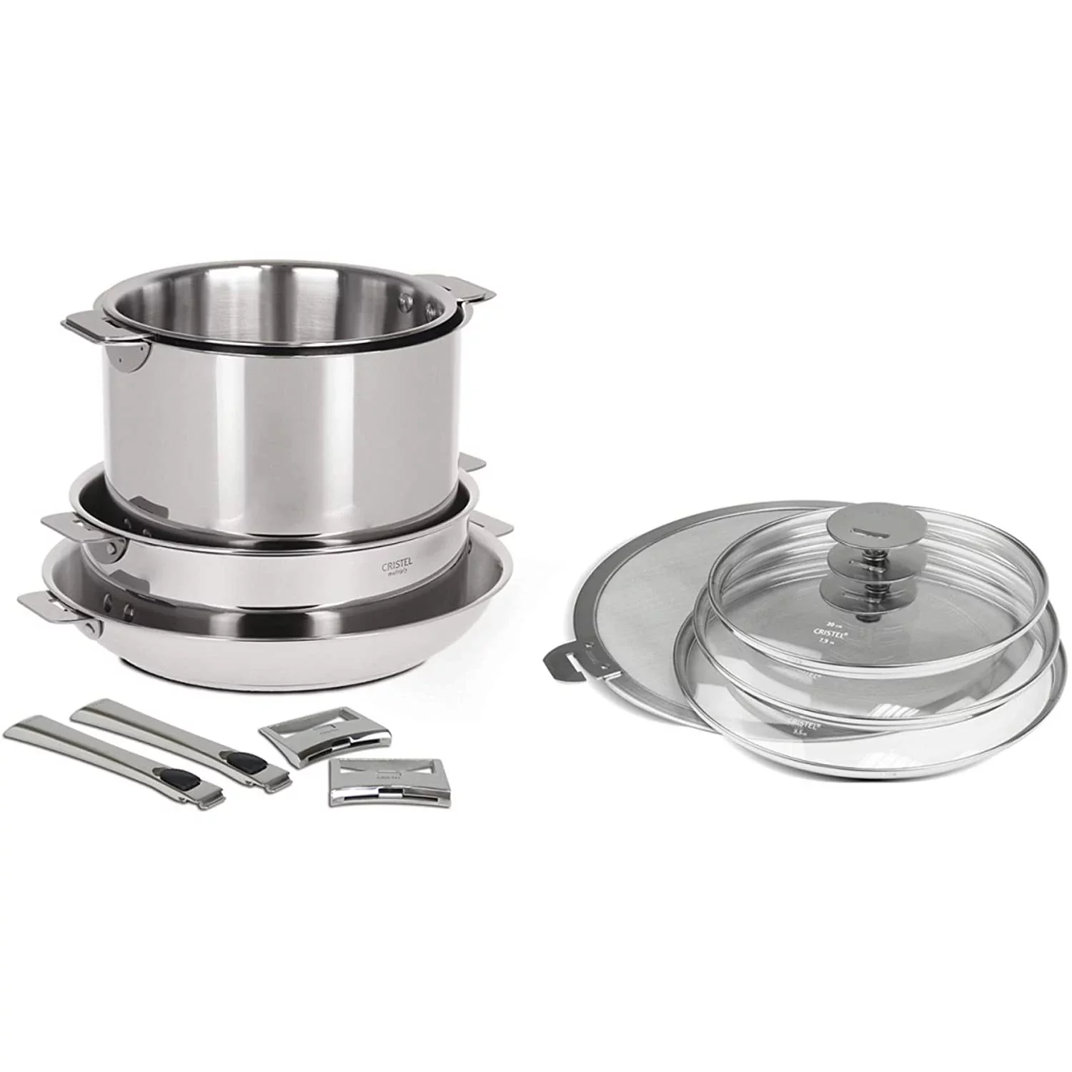 Casteline Stainless-Steel 12 Piece Cookware Set