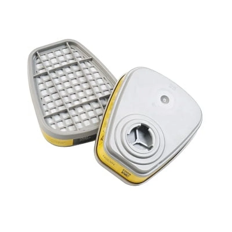 6000 Series Gas /Vapor Cartridges, Acid Gases/Organic Vapor, Yellow | Bundle of 2 Packs