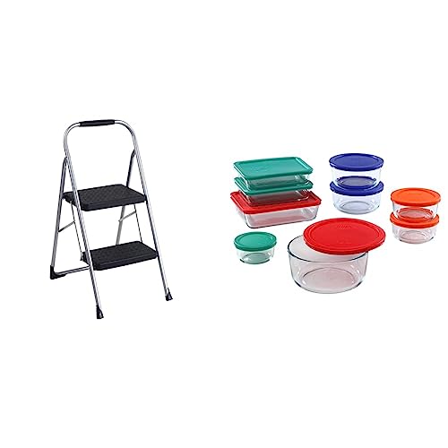 COSCO 2-Step Big Step, Steel Step Stool, Gray