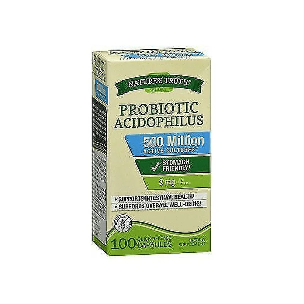 Nature's Truth Vitamin Probiotic Support Intestinal Health, 100ct, 6-Pack