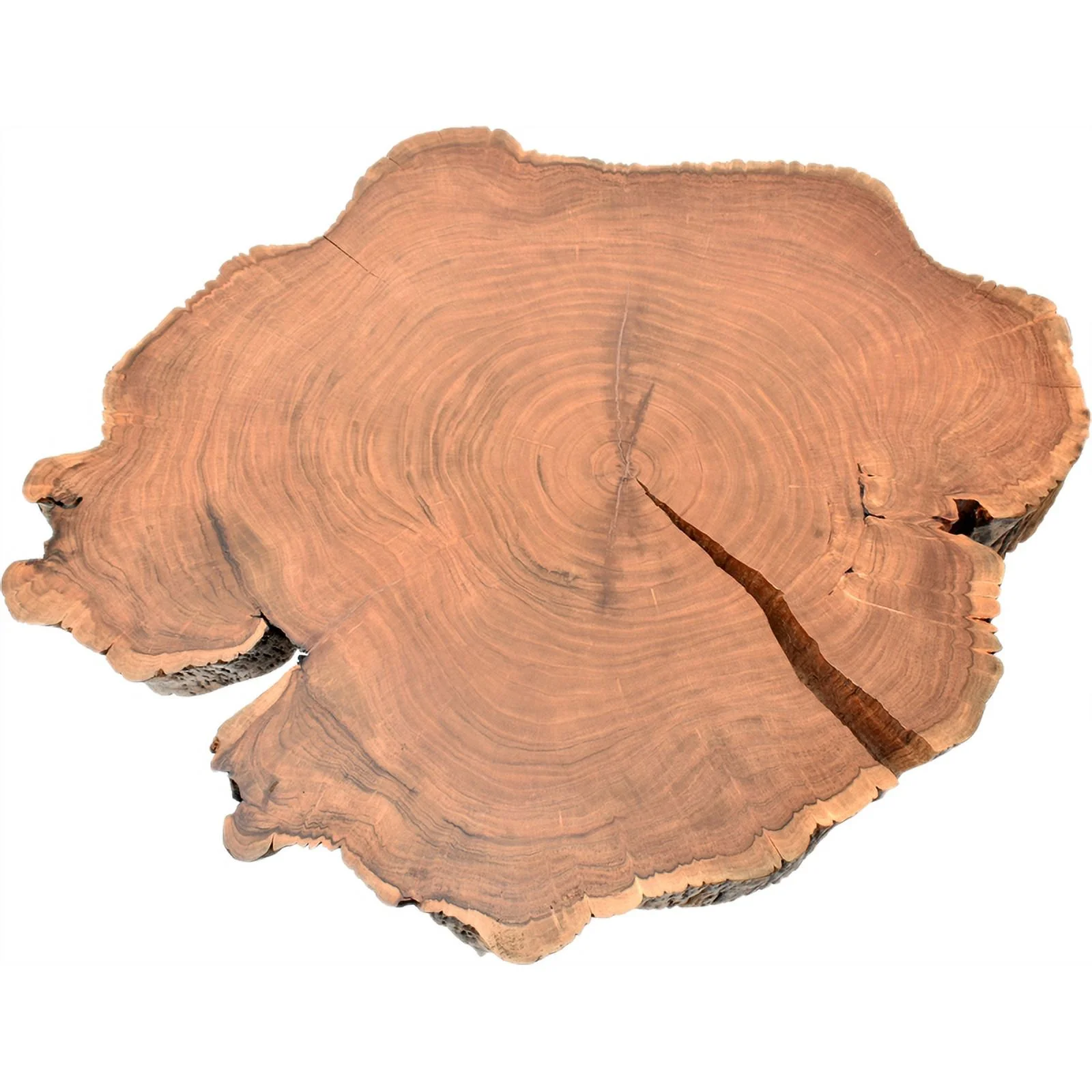 Meridian Furniture Woodland Live Edge Acacia Wood Top Coffee Table