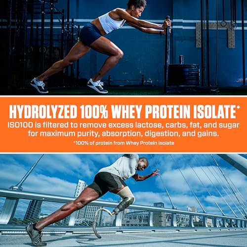 Dymatize x Fruity Pebbles ISO100 Whey Protein Powder Isolate, 25g of Protein, 20 Servings, 5.5g BCAAs, 120 Cal., Gluten Free, 1g Fat, 1g Sugar, 2g Carb