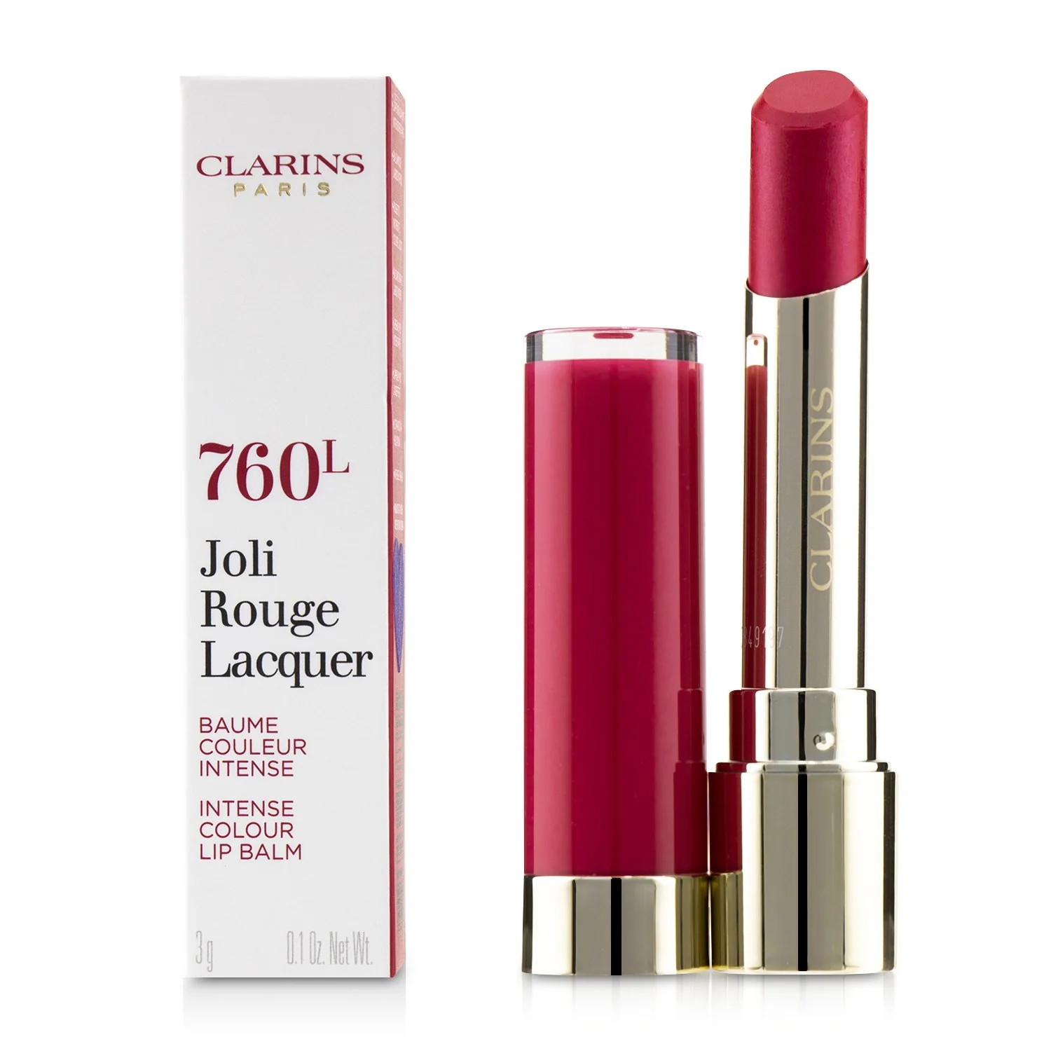 Clarins Joli Rouge Lacquer - # 742L Joli Rouge (Box Slightly Damaged)  3g/0.1oz