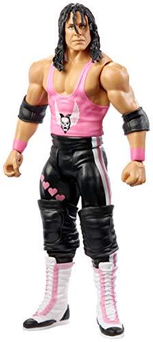 Mattel WWE SummerSlam Bret 'Hitman' Hart Action Figure in 6-inch Scale with Articulation & Ring Gear