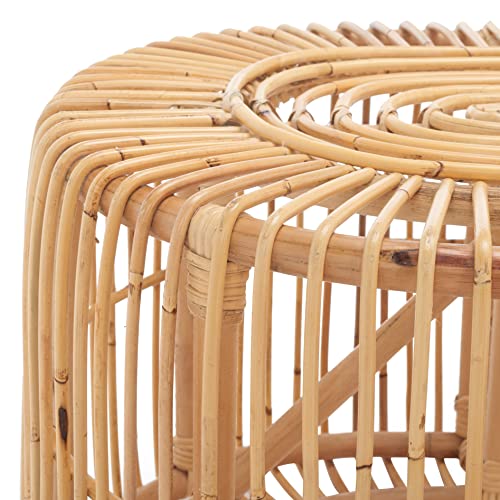 Safavieh Home Collection Jabez Tropical Coastal Rattan Oval (Fully Assembled) Coffee Table