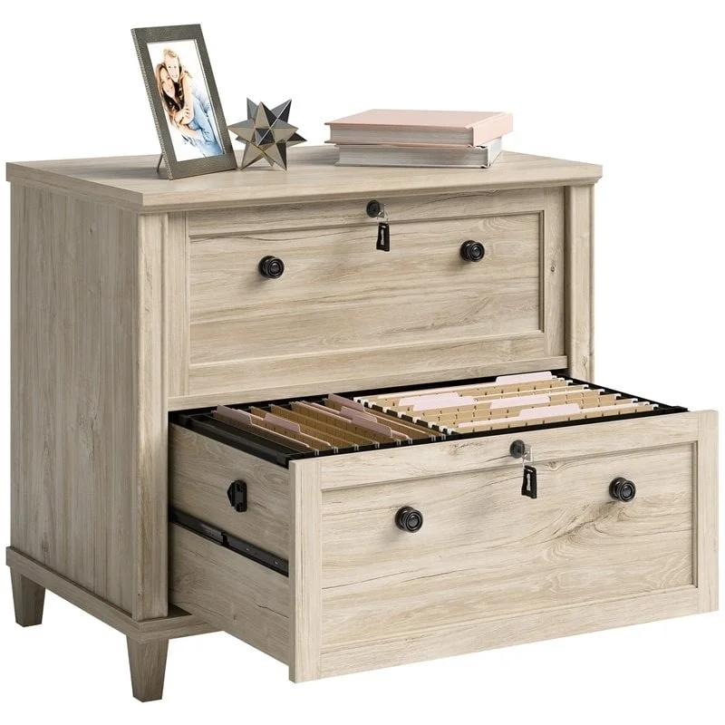 UrbanPro Traditional Engineered Wood Lateral File Cabinet in Oak