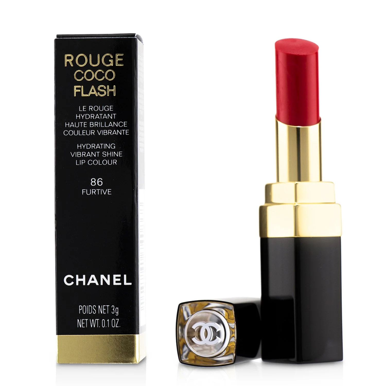 Chanel Rouge Coco Flash Hydrating Vibrant Shine Lip Colour - # 142 Crush  3g/0.1oz