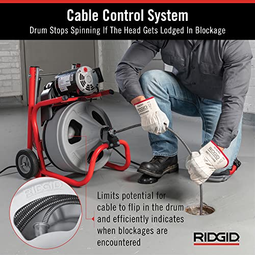 RIDGID 26998 Model K-400 Drain Cleaning 120-Volt Drum Machine Kit with C-45IW 1/2