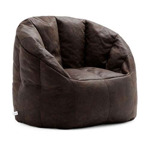 Big Joe Milano Lenox Denim Cobalt Beanbag Chair