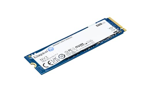 Kingston NV3 1TB M.2 2280 NVMe SSD | PCIe 4.0 Gen 4x4 | Up to 6000 MB/s | SNV3S/1000G