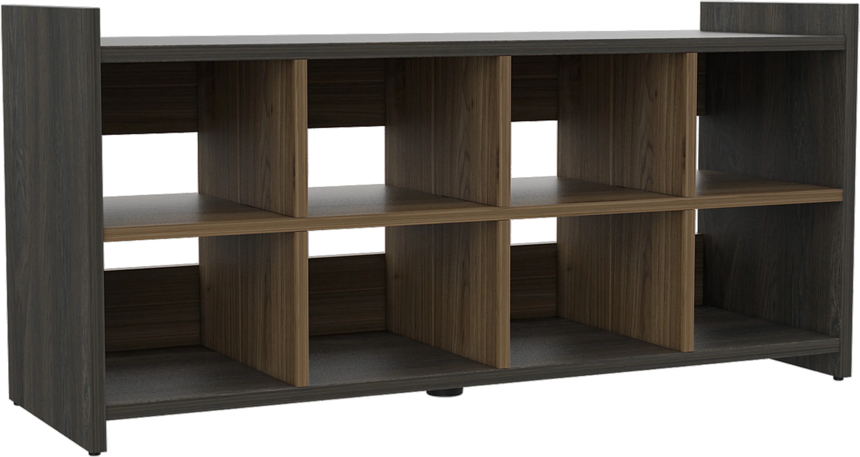 TUHOME 40-inch Wide Entryway Storage Unit, 8 Shoe Capacity, Carbon Espresso