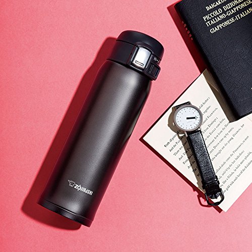 Zojirushi SM-SA60BA Stainless Steel Vacuum Insulated Mug, 1 Count (Pack of 1), Black, 20 oz.