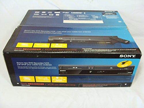 Sony RDR-VX535 DVD Recorder & VCR Combo Player with 1080p HDMI Upscaling and Bonus HDMI Cable
