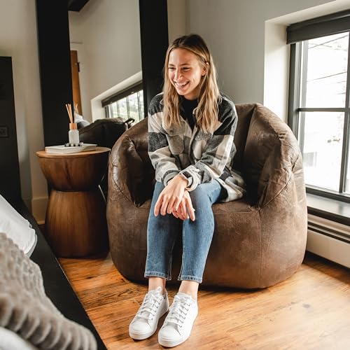 Big Joe Milano Lenox Denim Cobalt Beanbag Chair