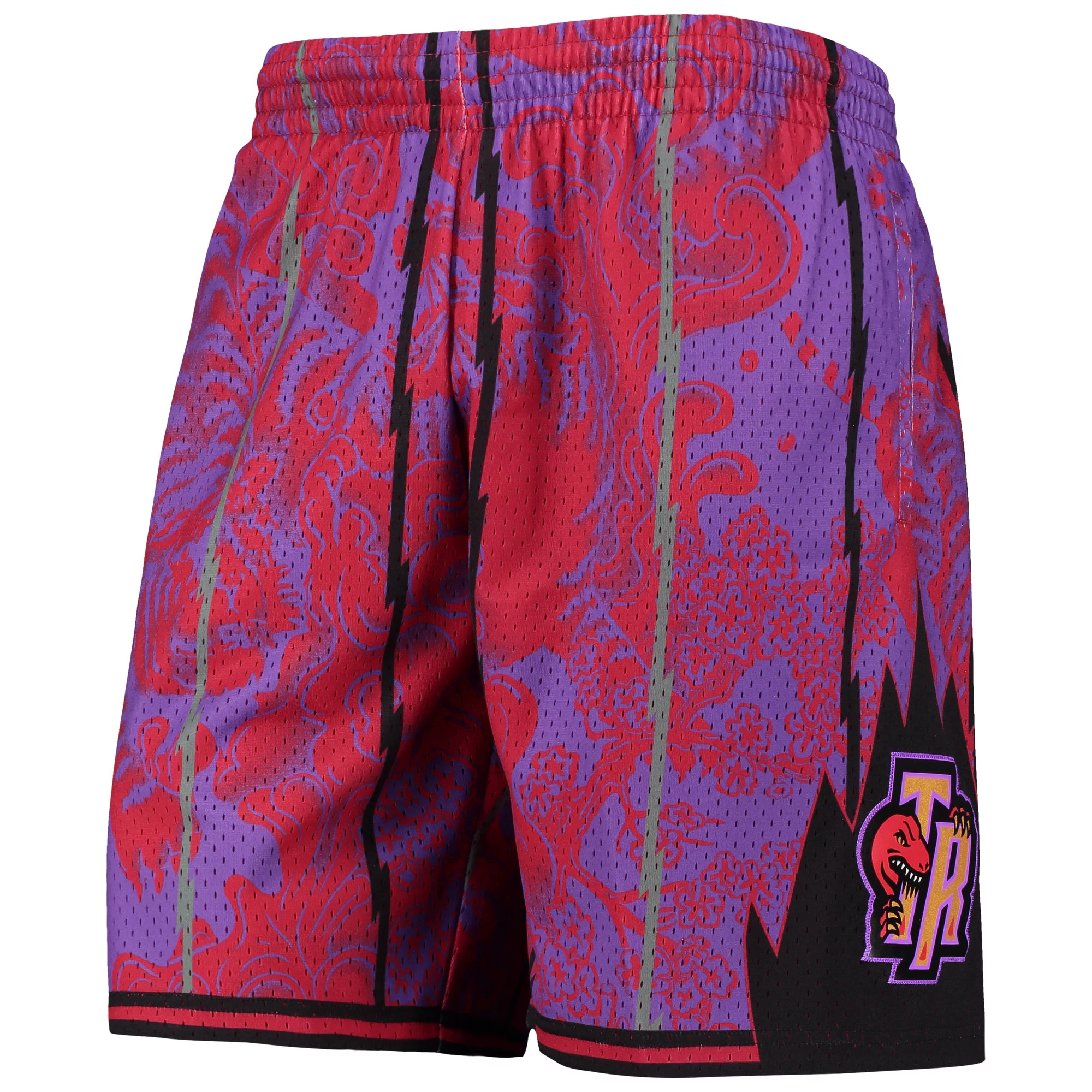 Men's Mitchell & Ness Purple Toronto Raptors Hardwood Classics Lunar New Year Swingman Shorts