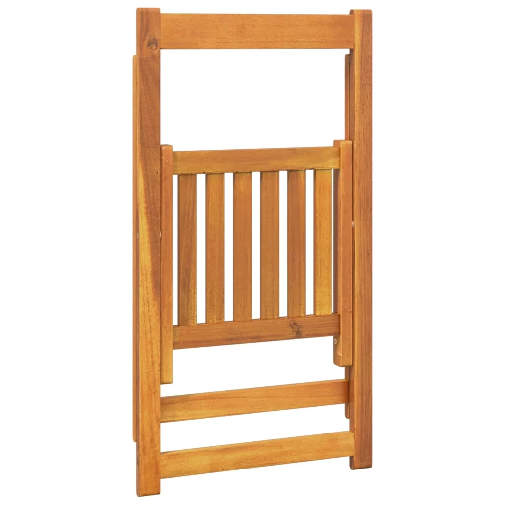 Tomshoo Folding Garden Chairs 6 pcs Solid Wood Acacia