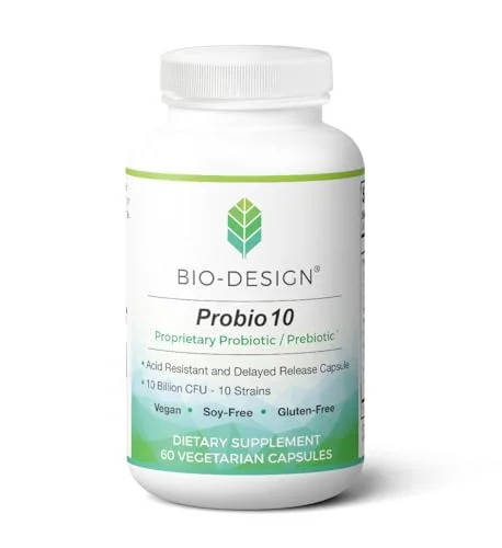 Bio-Design Probio-10, 60 Veg Caps, Pre/Probiotic Formula
