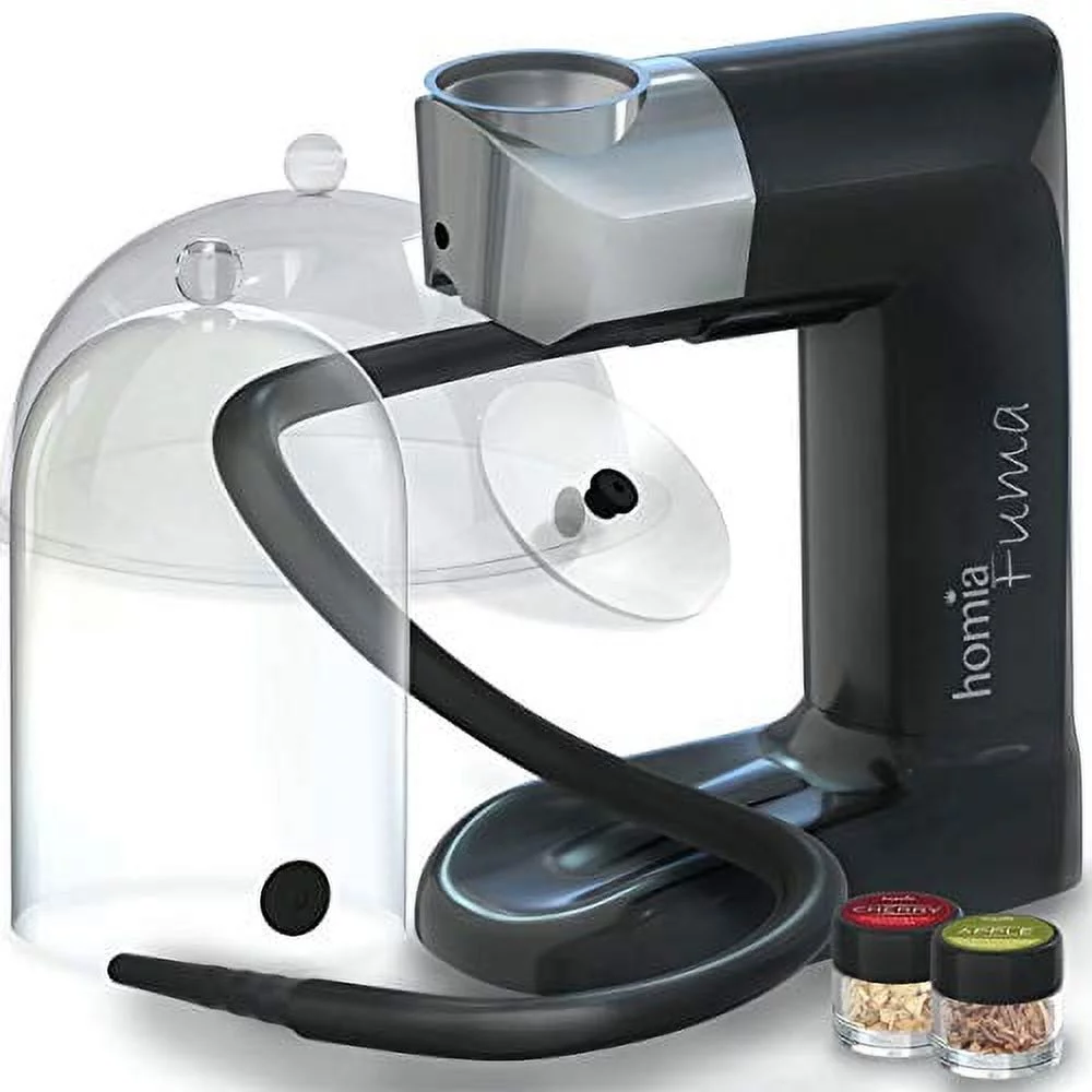 homia Smoking Gun Wood Smoke Infuser - Universal Kit, Portable Electric Smoker Machine with Accessories and Wood Chips - Cold Smoke for Food and Drinks, 14 PCS