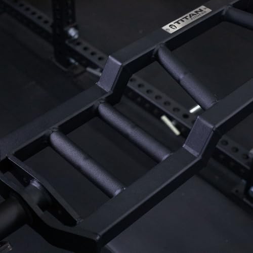 Titan Fitness Rackable Multi-Grip Camber Olympic Barbell, Rated 1,000 LB, Angled & Neutral Grip Football Barbell