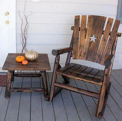 Leigh Country Char-Log Patio End Table
