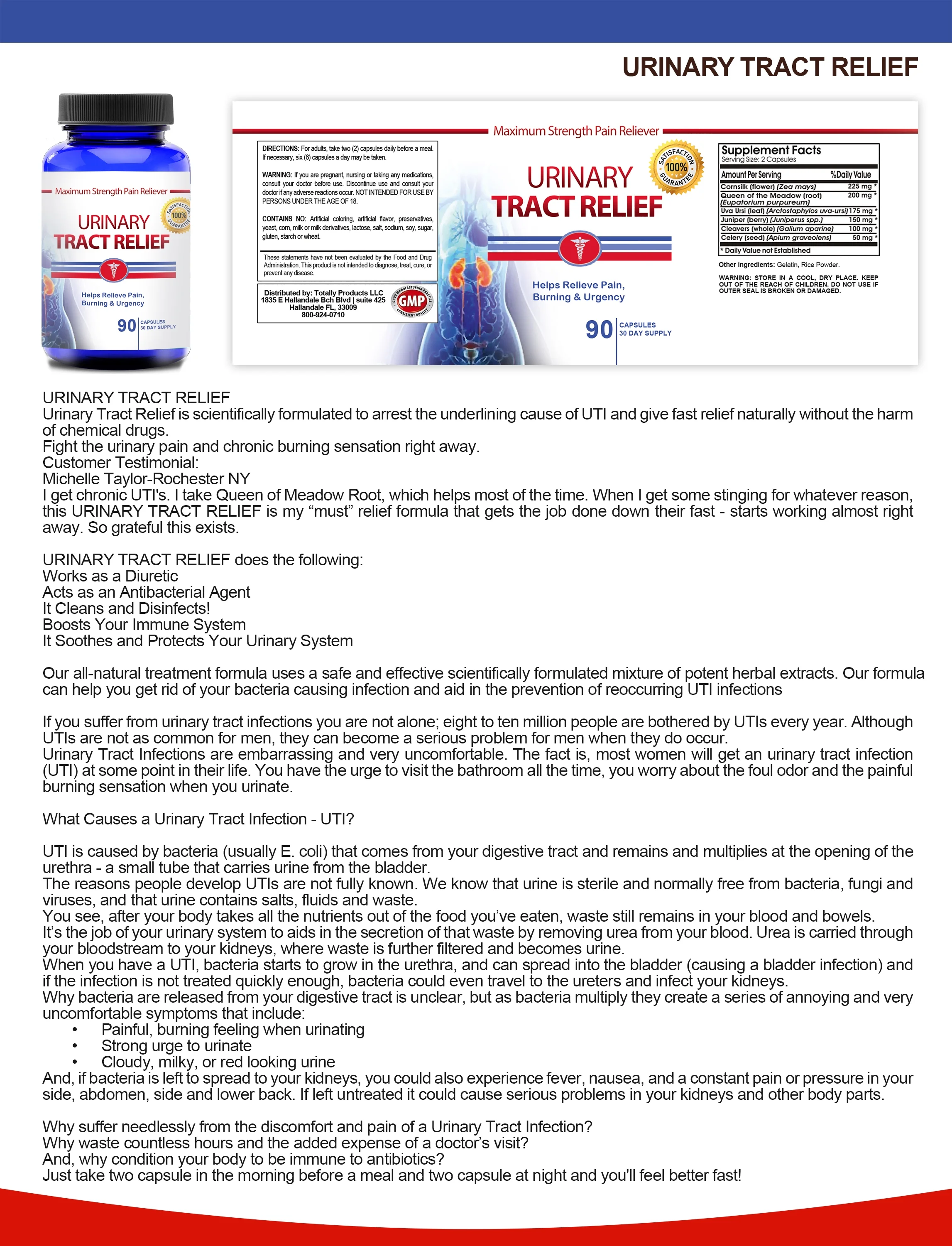 Urinary Tract Relief (90 capsules)