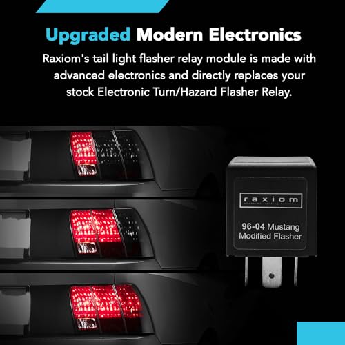 Raxiom Tail Light Sequencer Harness Kit with Tuning Plug and Play Wire Fits Mustang 1996-2004 Excluding 1999-2001 Cobra