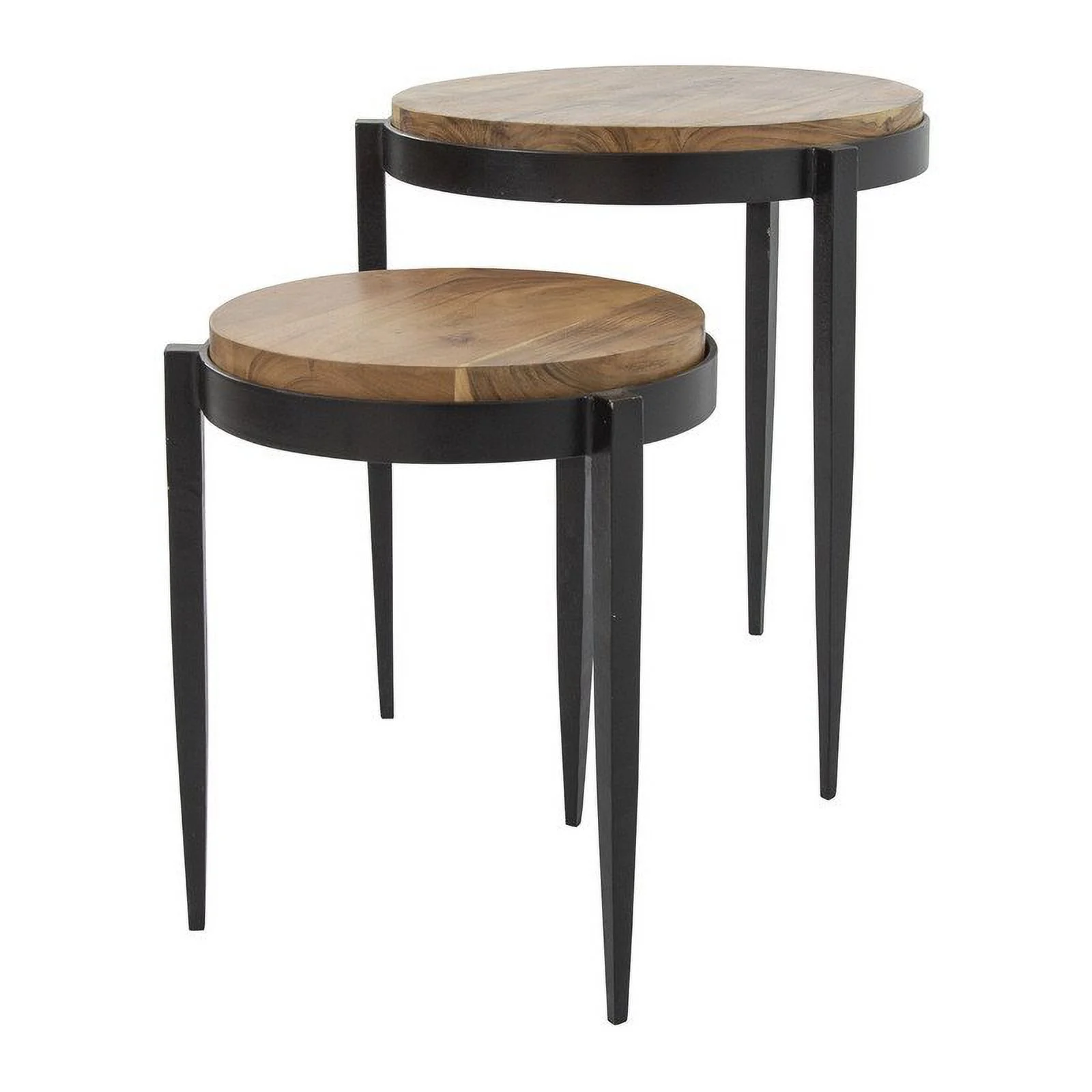 Yosemite  20.5 x 20.5 x 22 in. Raju Nesting Tables, Black