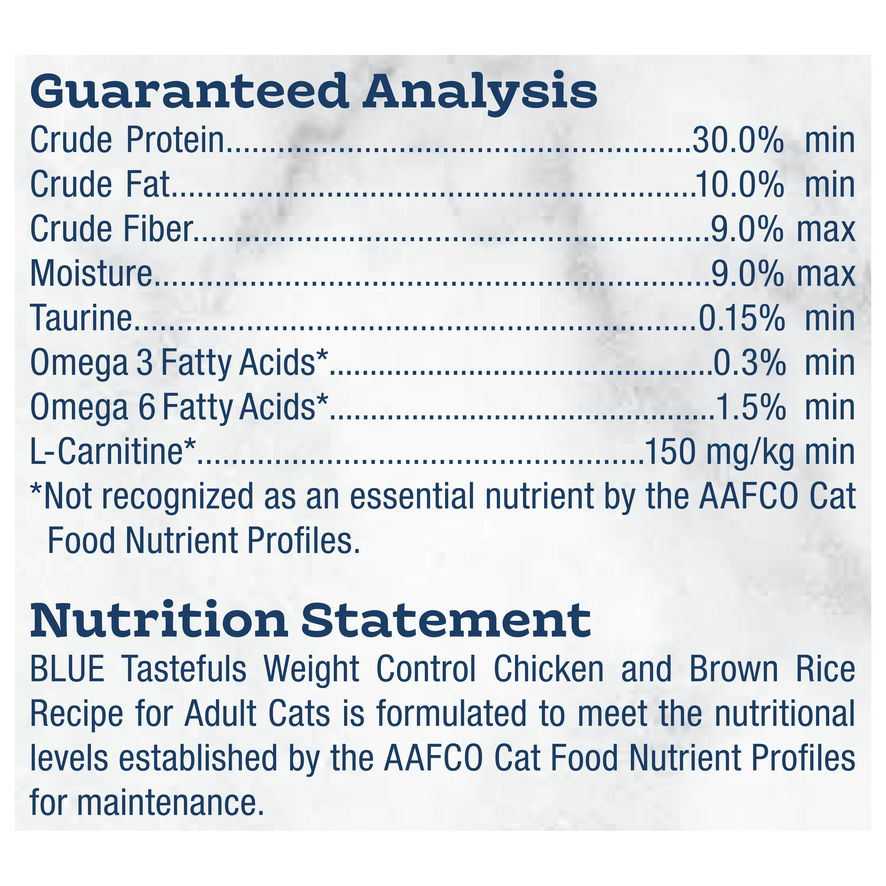 Blue Buffalo Tastefuls Weight Control Natural Adult Dry Cat Food, Chicken 3lb bag