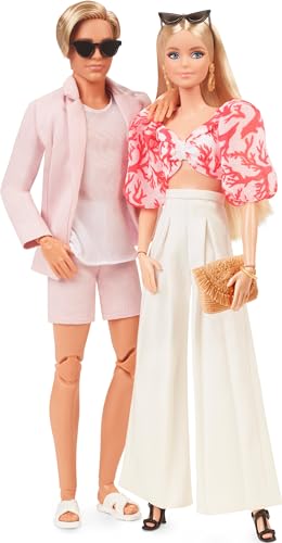 Barbie Style Doll 2-Pack and Ken Dolls Dressed in Resort-Wear Fashions and Swimsuits, Collectible Gift