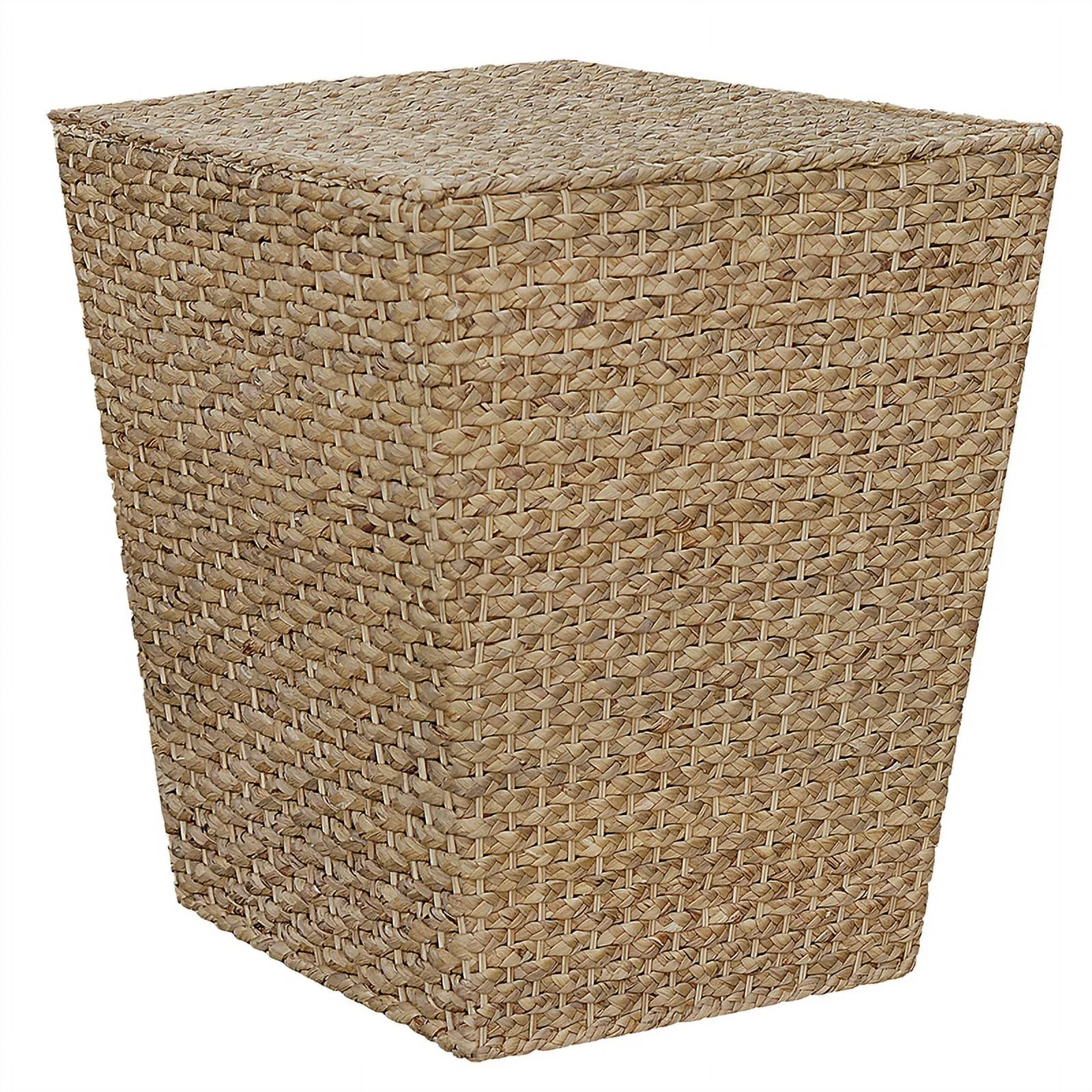 Gallerie Decor Fiji Square Tapered Transitional Wood Side Table in Natural